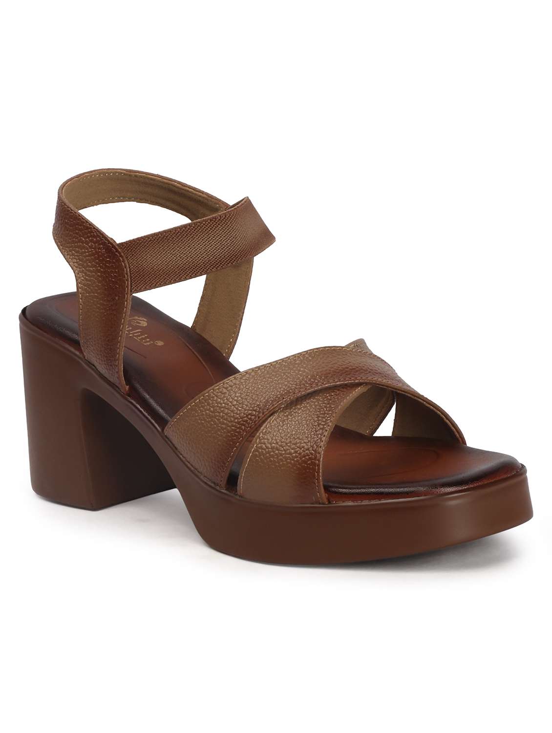 women solid ankle strap sandal - 22565179 -  Standard Image - 1