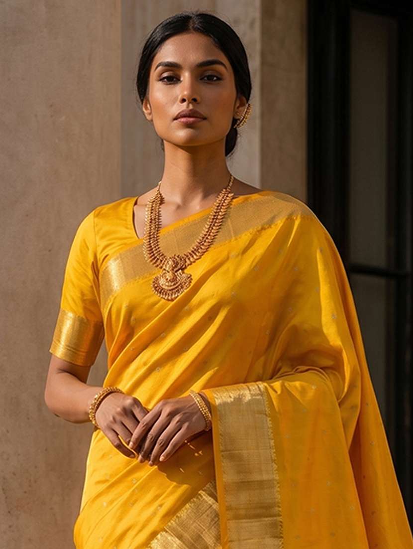 women self design bordered saree with blouse - 22565245 -  Standard Image - 1