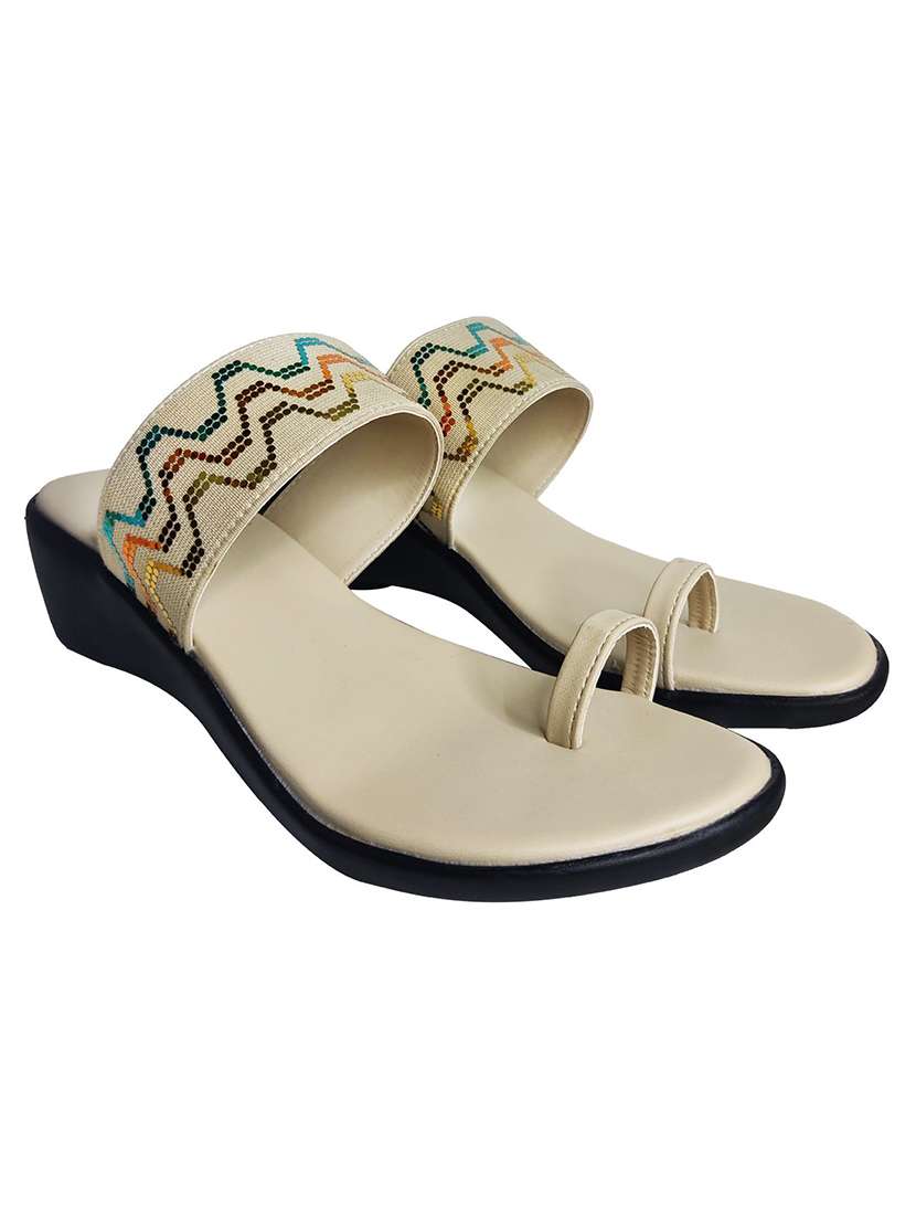 women embellished one toe wedges