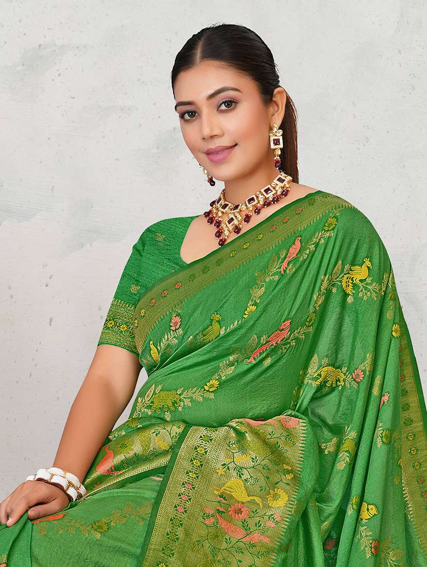 women self design banarasi saree with blouse - 22565266 -  Standard Image - 1