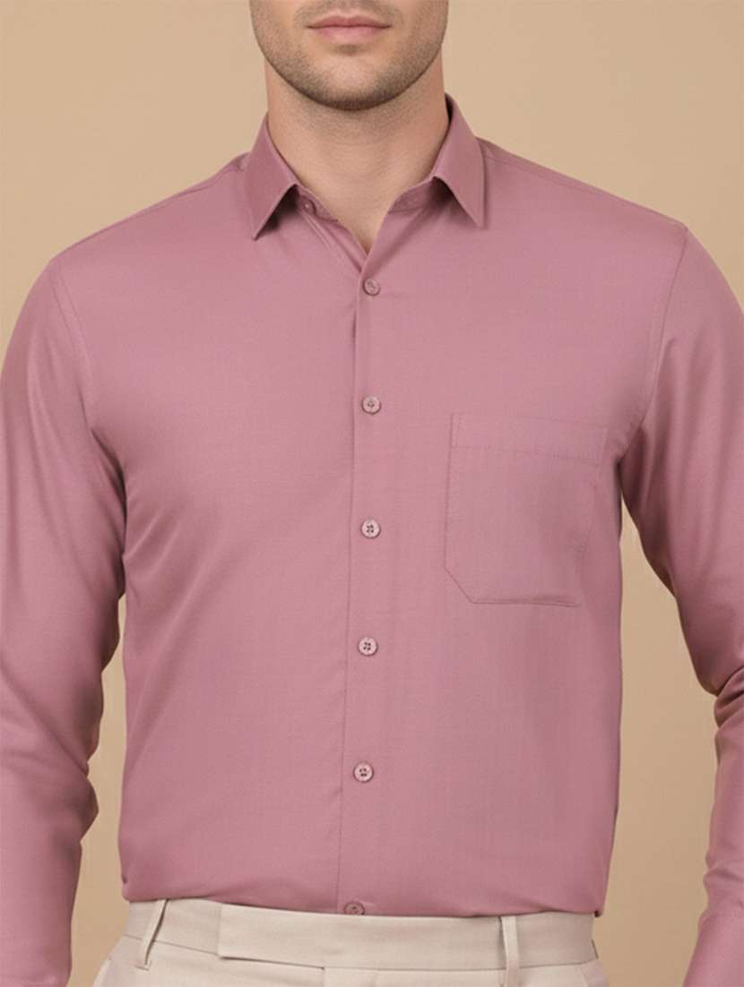 Men Solid Long Sleeves Formal Shirt - 22565307 -  Standard Image - 1