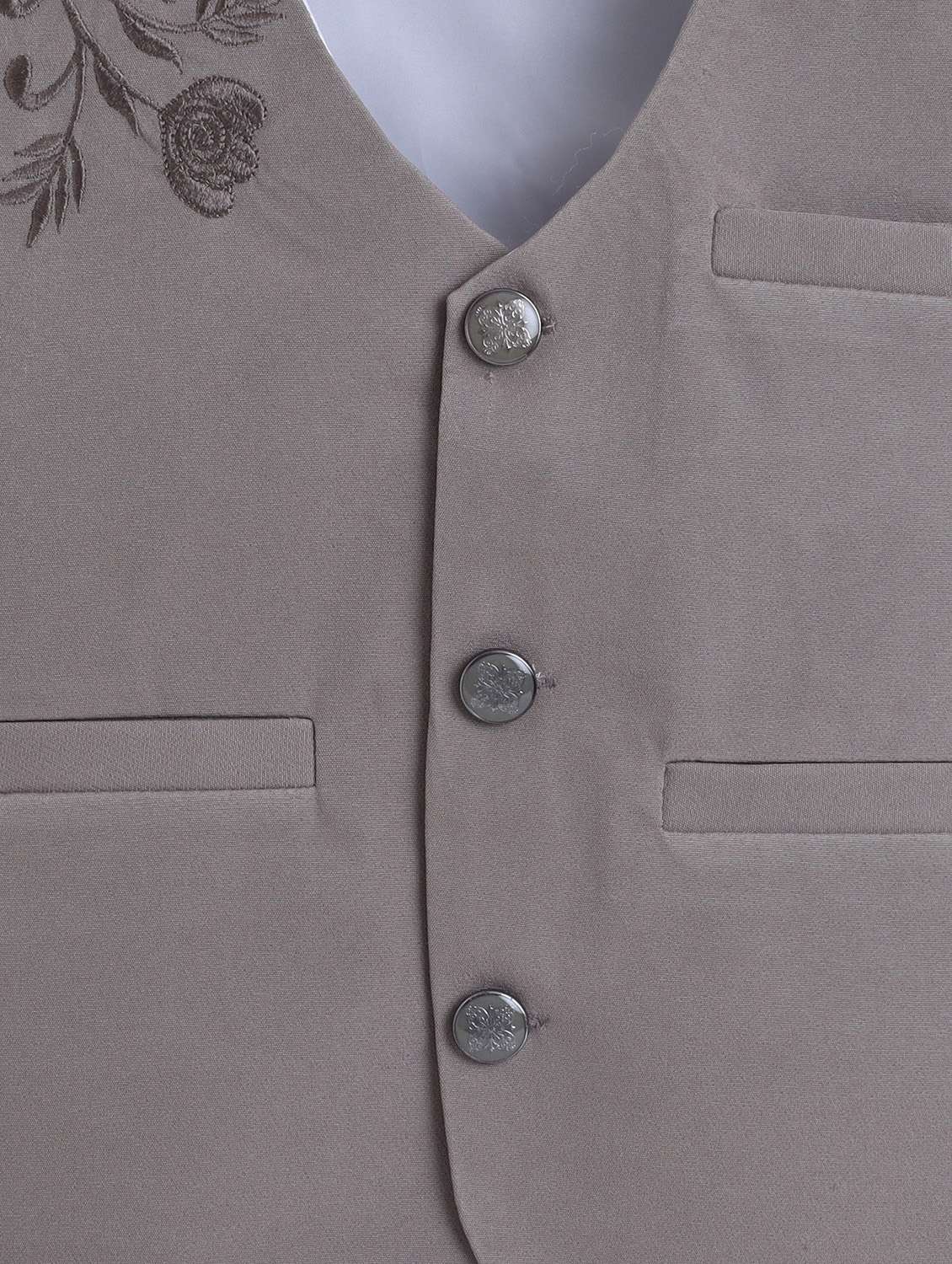 Grey Cotton Blend Suit Sets Twin & Dungaree - 22565403 -  Standard Image - 1