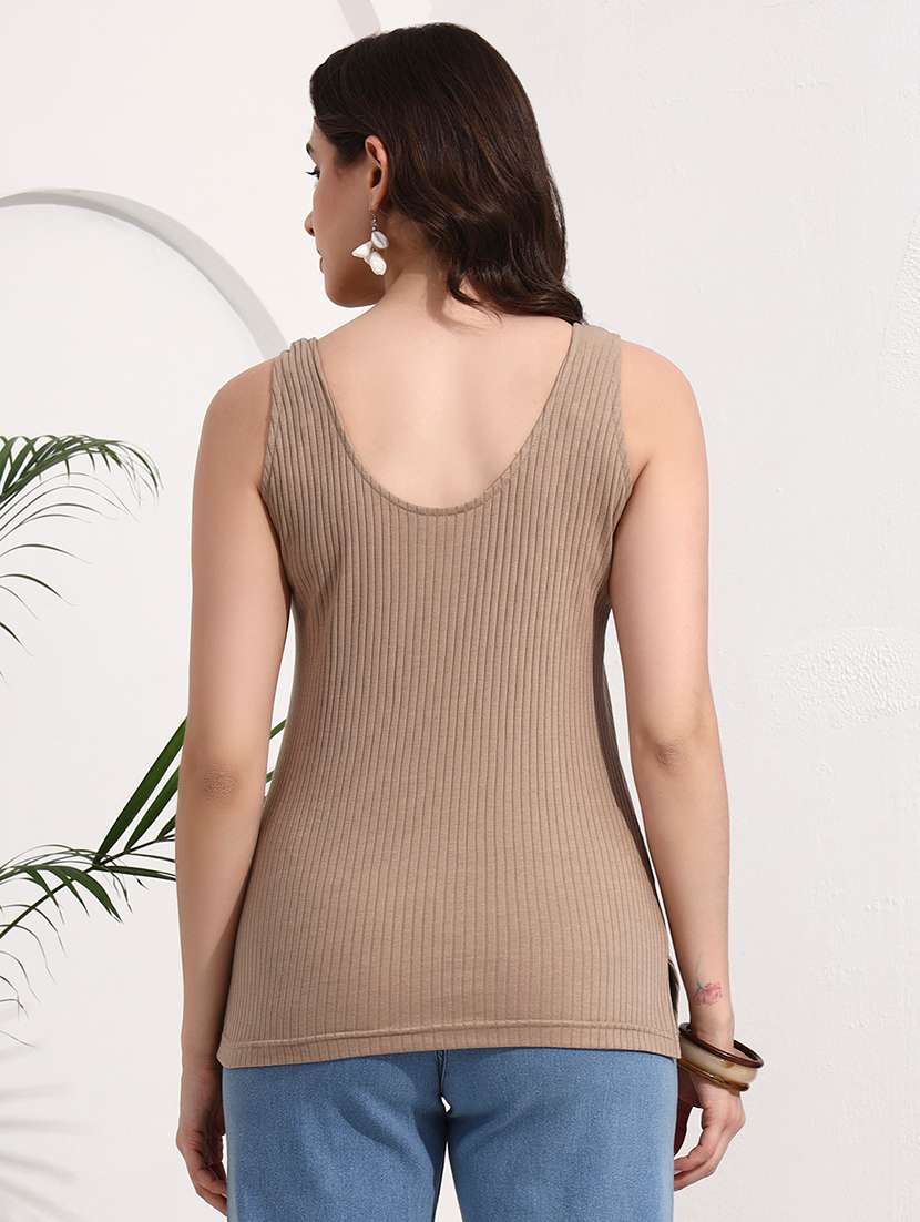 women solid sleeveless camisole - 22565483 -  Standard Image - 4
