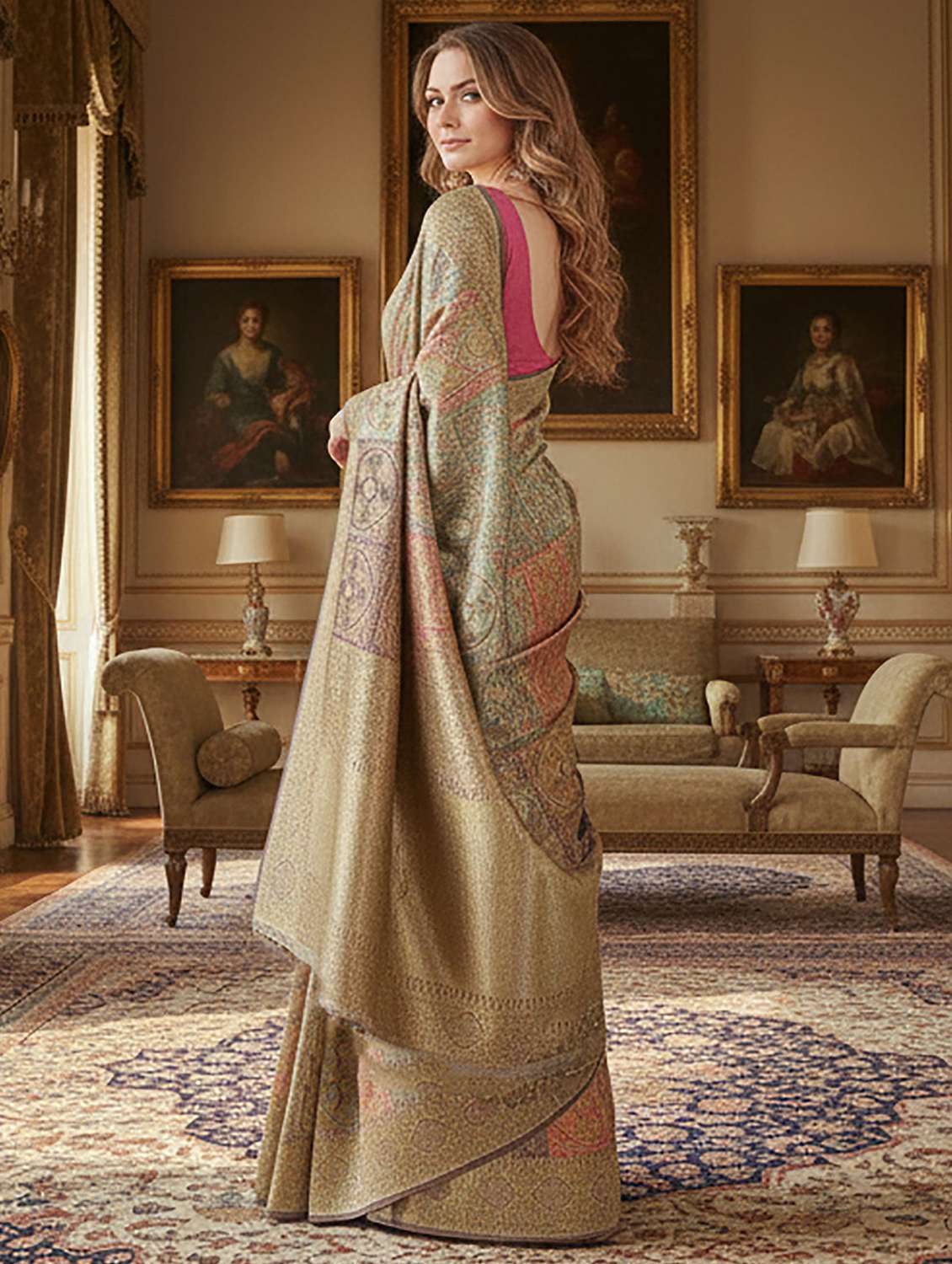Women Self Design Banarasi Saree - 22565644 -  Standard Image - 1