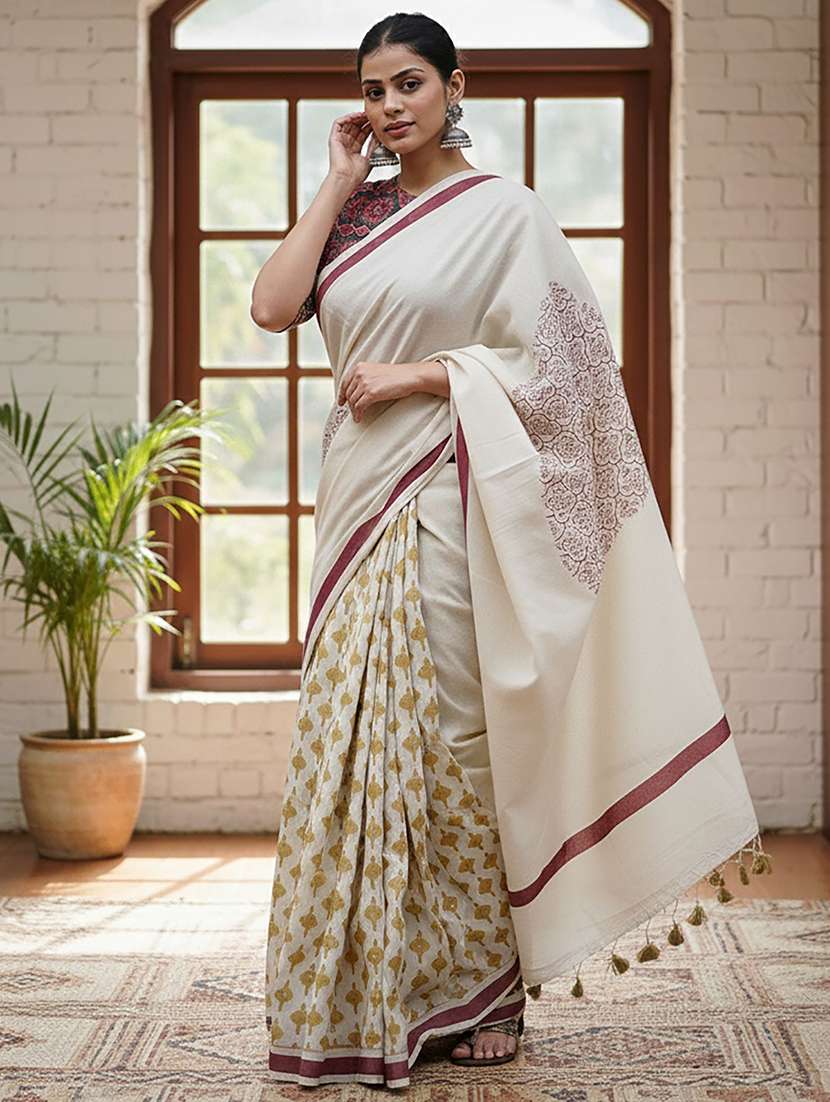 women printed casual wear saree - 22565652 -  Standard Image - 1