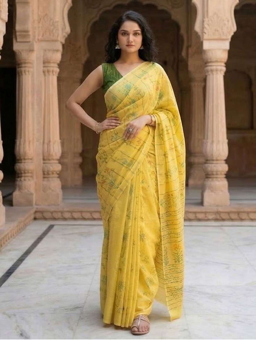 women printed casual wear saree - 22565723 -  Standard Image - 1