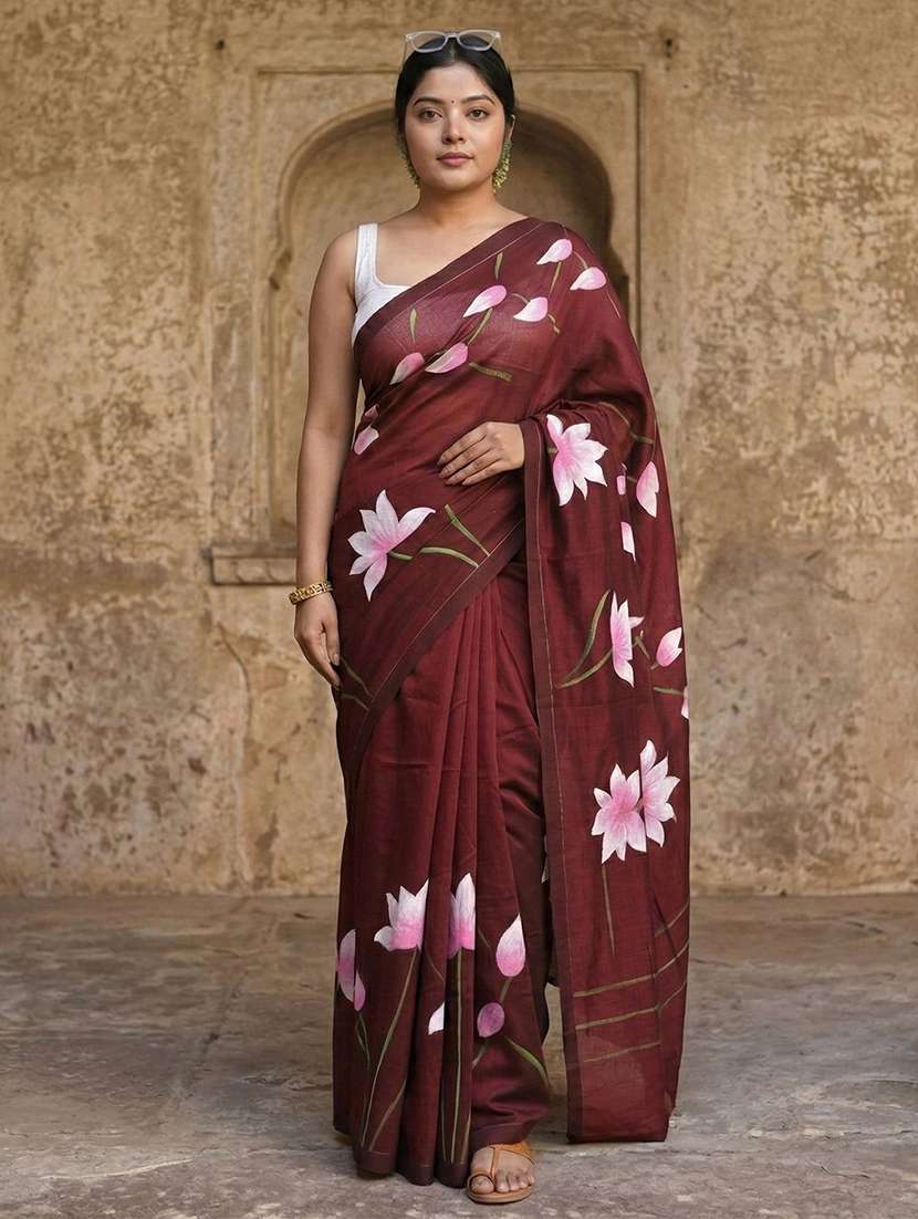 women printed casual wear saree - 22565894 -  Standard Image - 1