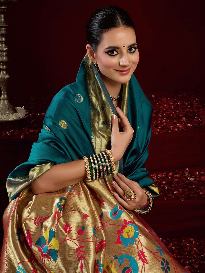 women self design paithani saree with blouse - 22566289 -  Standard Image - 1