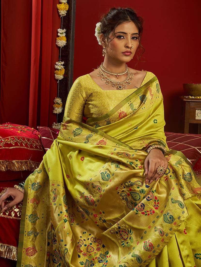 women self design paithani saree with blouse - 22566392 -  Standard Image - 1