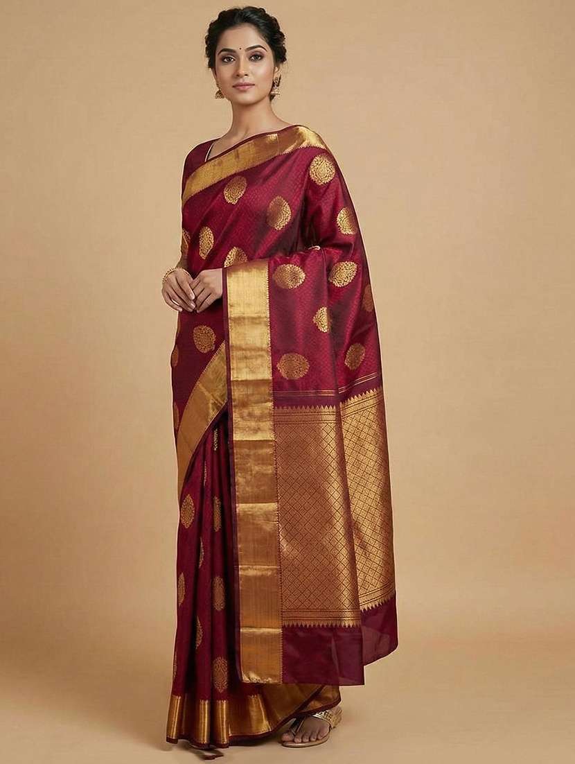 women self design banarasi saree with blouse - 22566499 -  Standard Image - 1