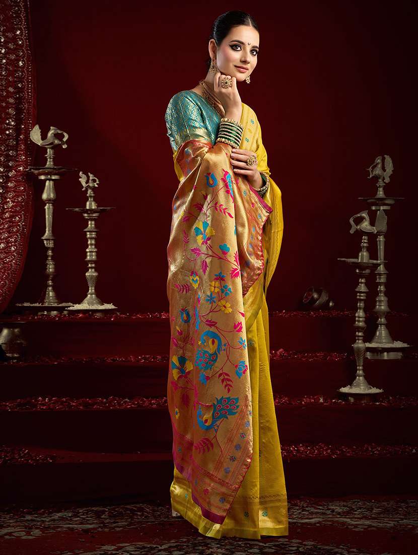 women self design paithani saree with blouse - 22566568 -  Standard Image - 4