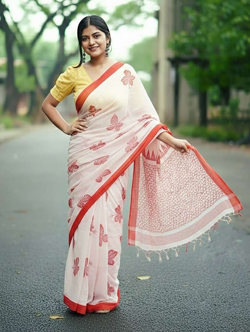 women printed casual wear saree - 22566684 -  Standard Image - 1