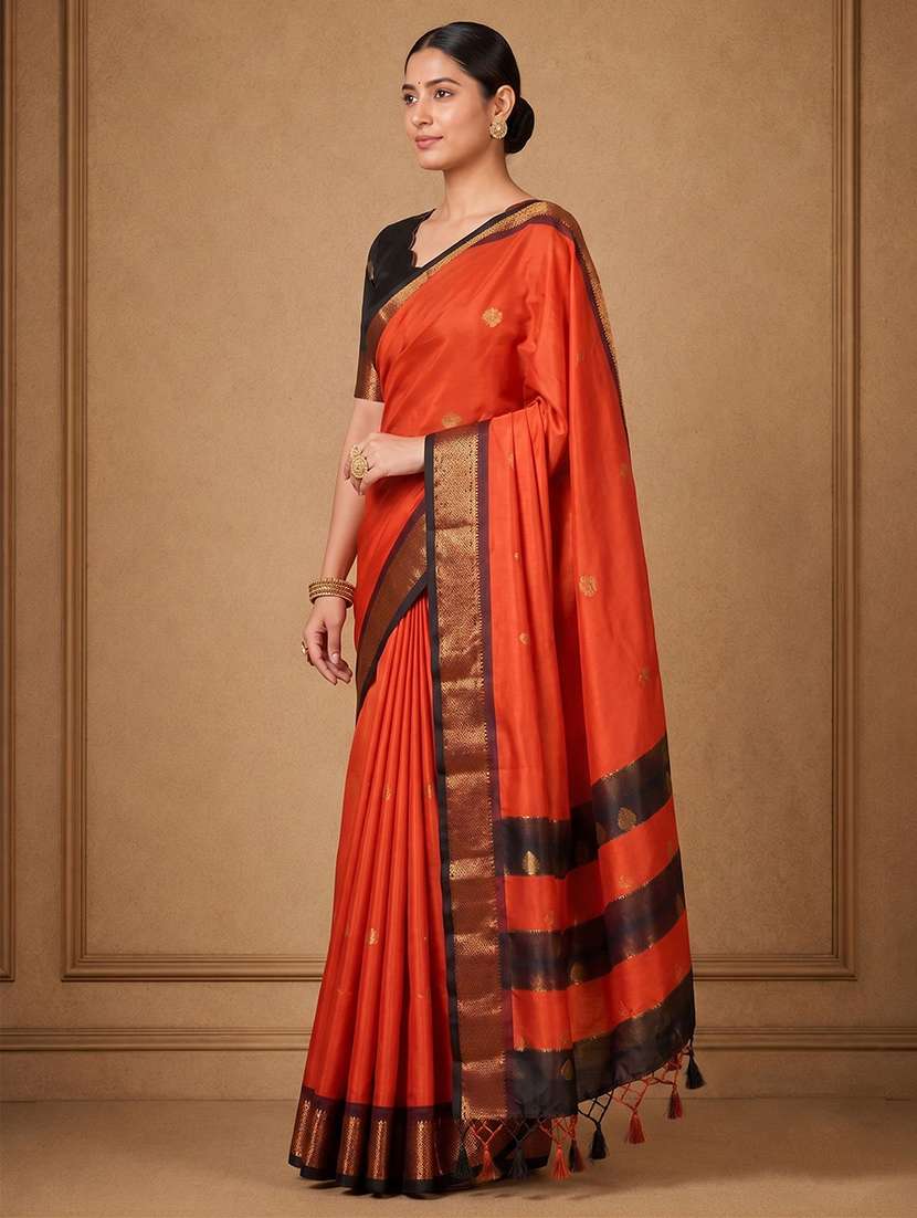 women self design bordered saree with blouse - 22566762 -  Standard Image - 1