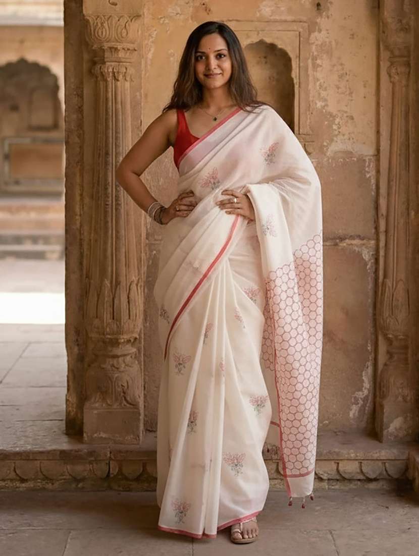 women printed casual wear saree - 22566770 -  Standard Image - 1