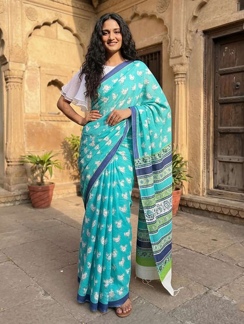 women printed casual wear saree - 22566907 -  Standard Image - 1
