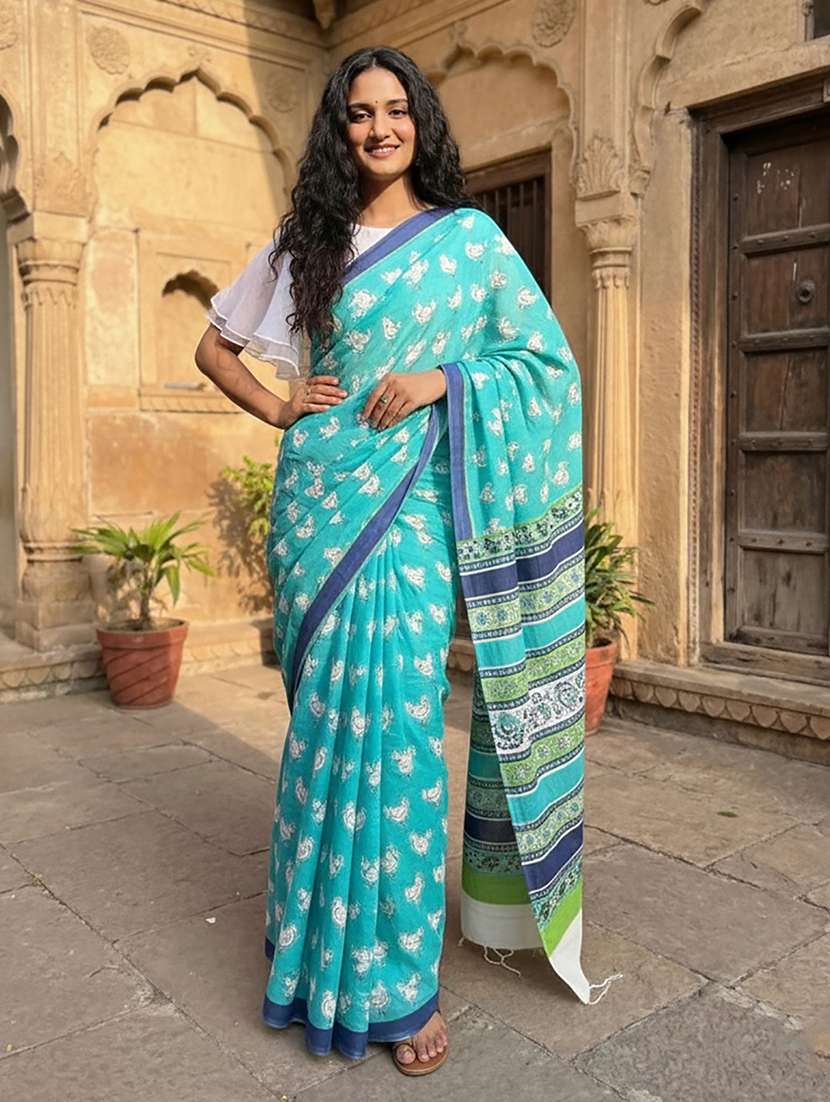 women printed casual wear saree - 22566908 -  Standard Image - 1