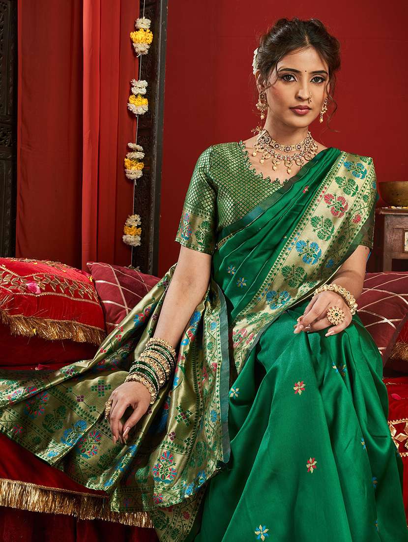 women self design paithani saree with blouse - 22566925 -  Standard Image - 1