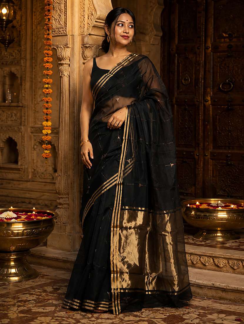 women self design kanjivaram saree with blouse - 22566942 -  Standard Image - 1