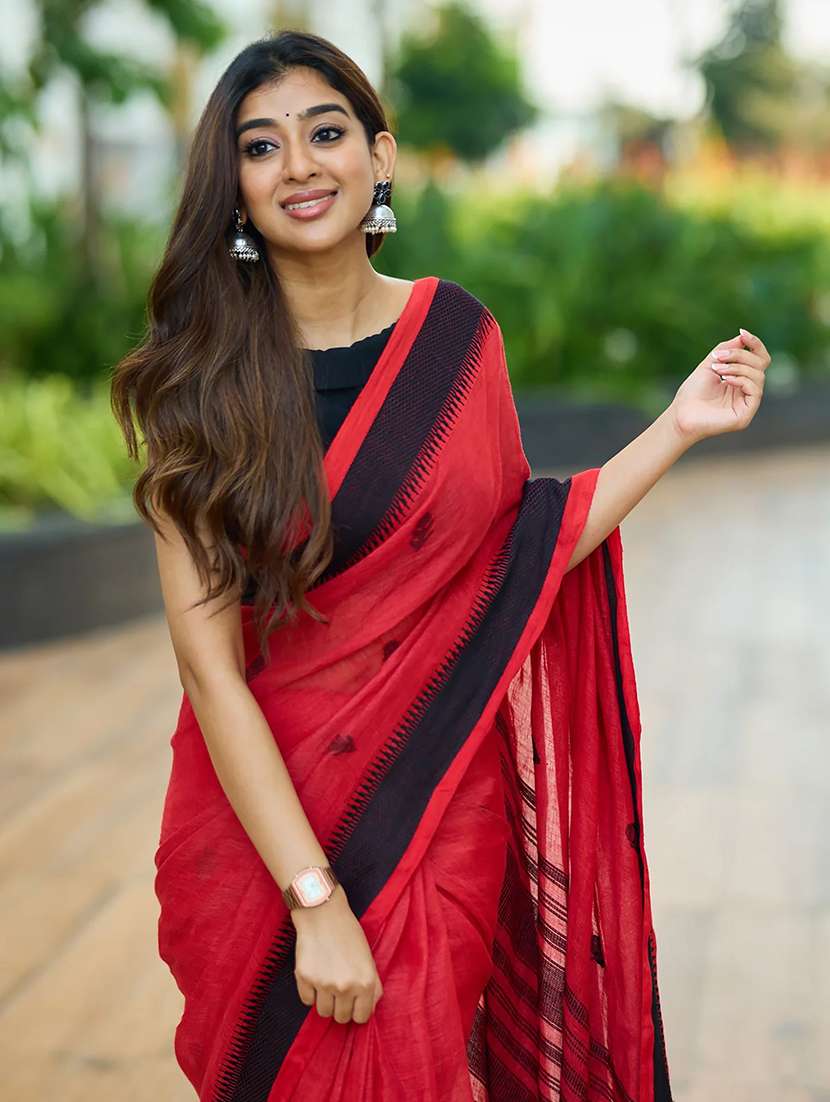 women self design handloom saree with blouse - 22566954 -  Standard Image - 1
