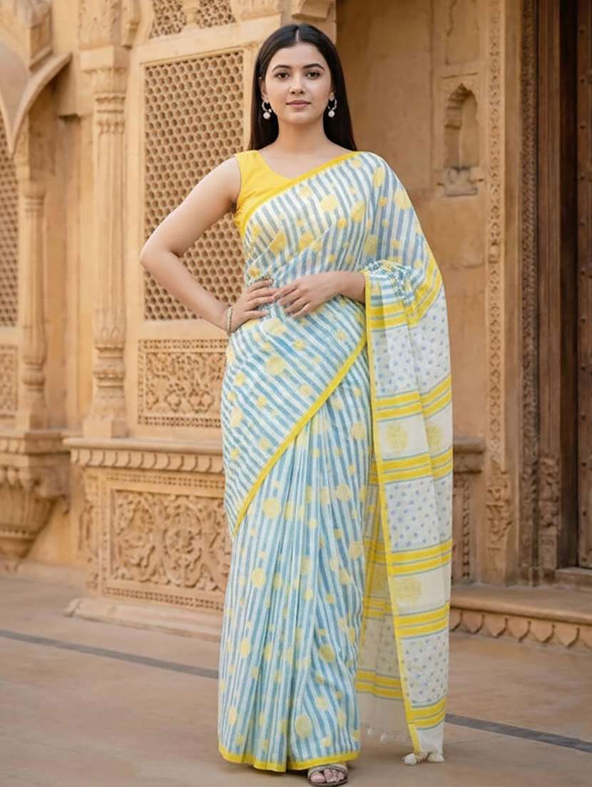 women printed casual wear saree - 22567011 -  Standard Image - 1