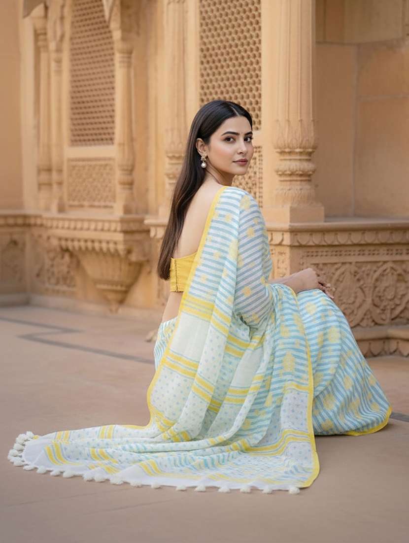 women printed casual wear saree - 22567011 -  Standard Image - 4