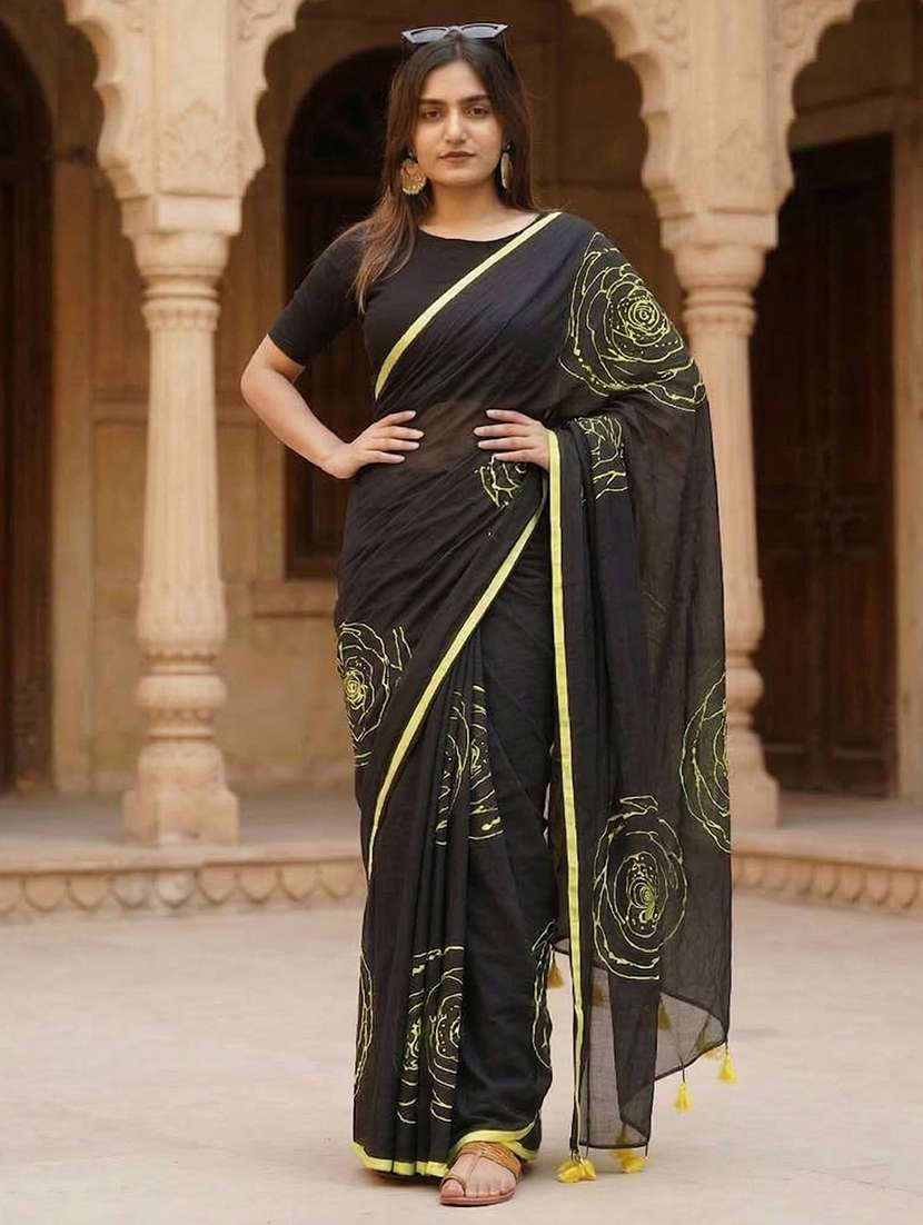 women printed casual wear saree - 22567073 -  Standard Image - 1