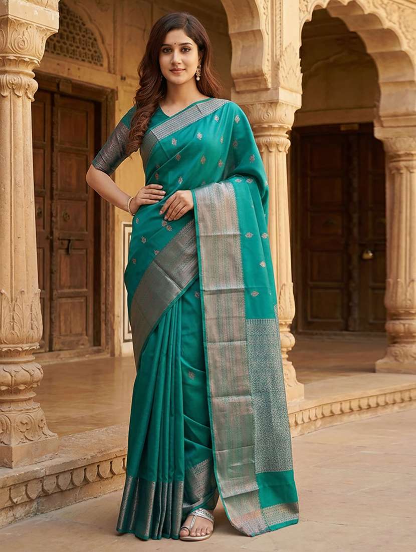 women self design banarasi saree with blouse - 22567169 -  Standard Image - 1