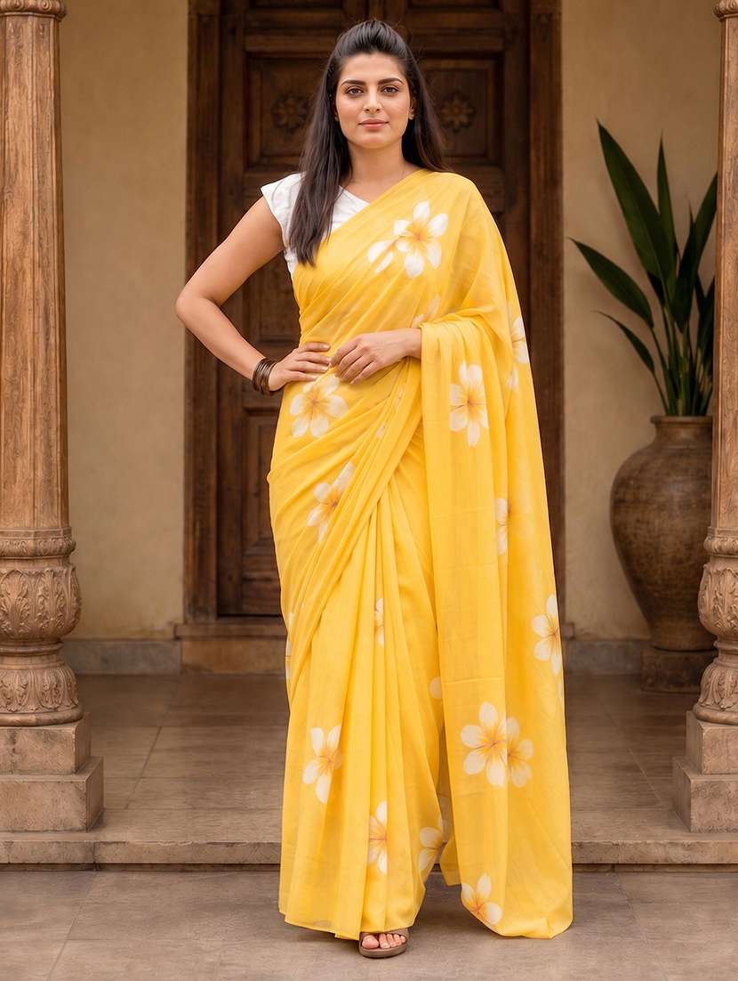 women printed casual wear saree - 22567171 -  Standard Image - 1