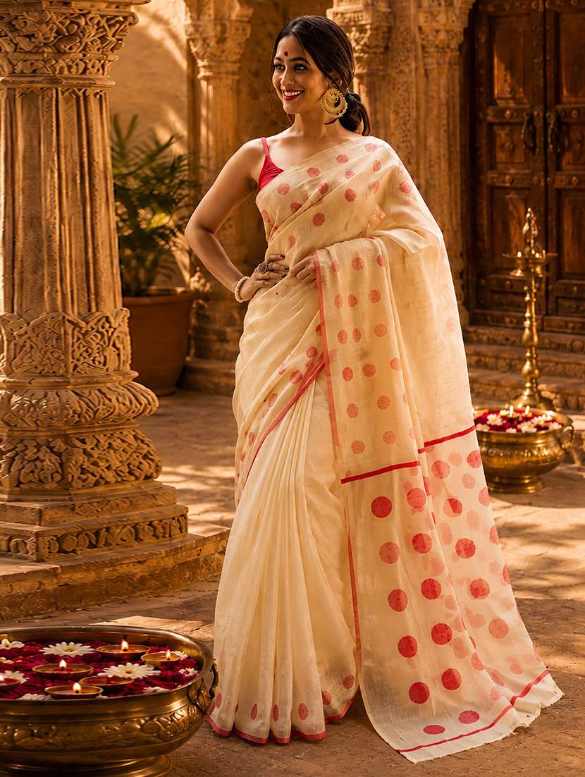 women printed casual wear saree with blouse - 22567177 -  Standard Image - 1