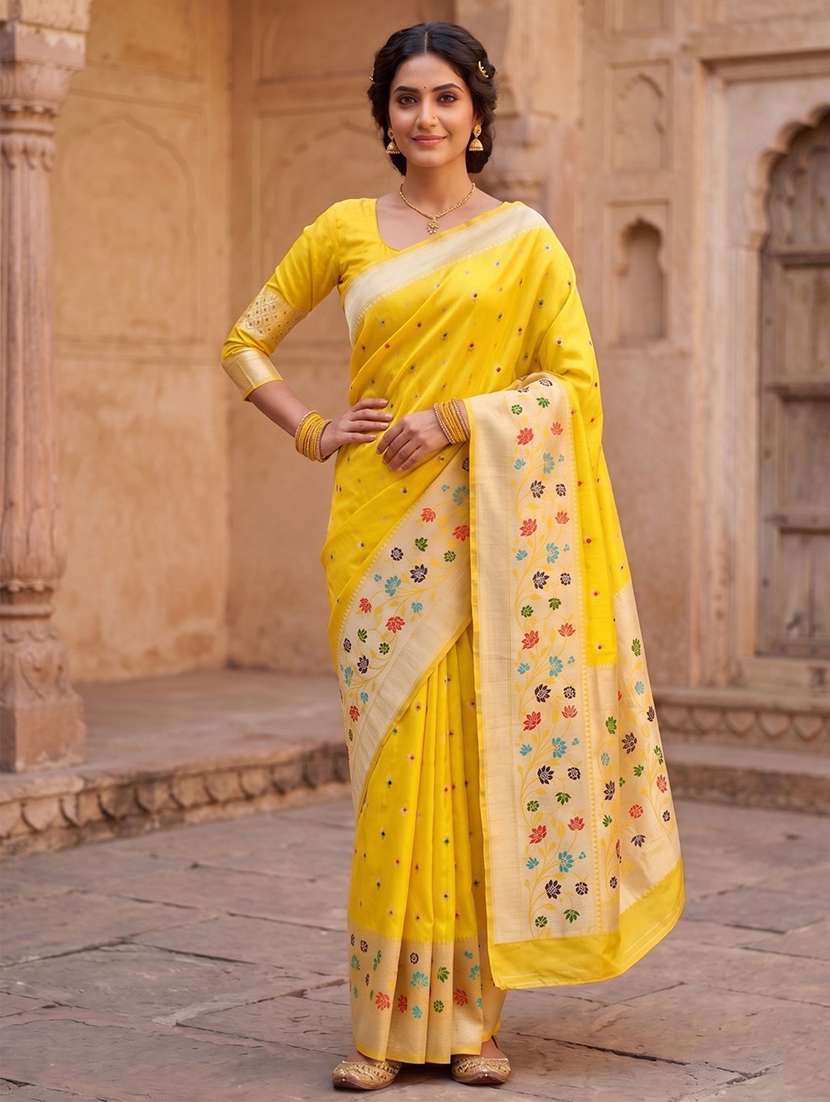 women self design paithani saree with blouse - 22567220 -  Standard Image - 1