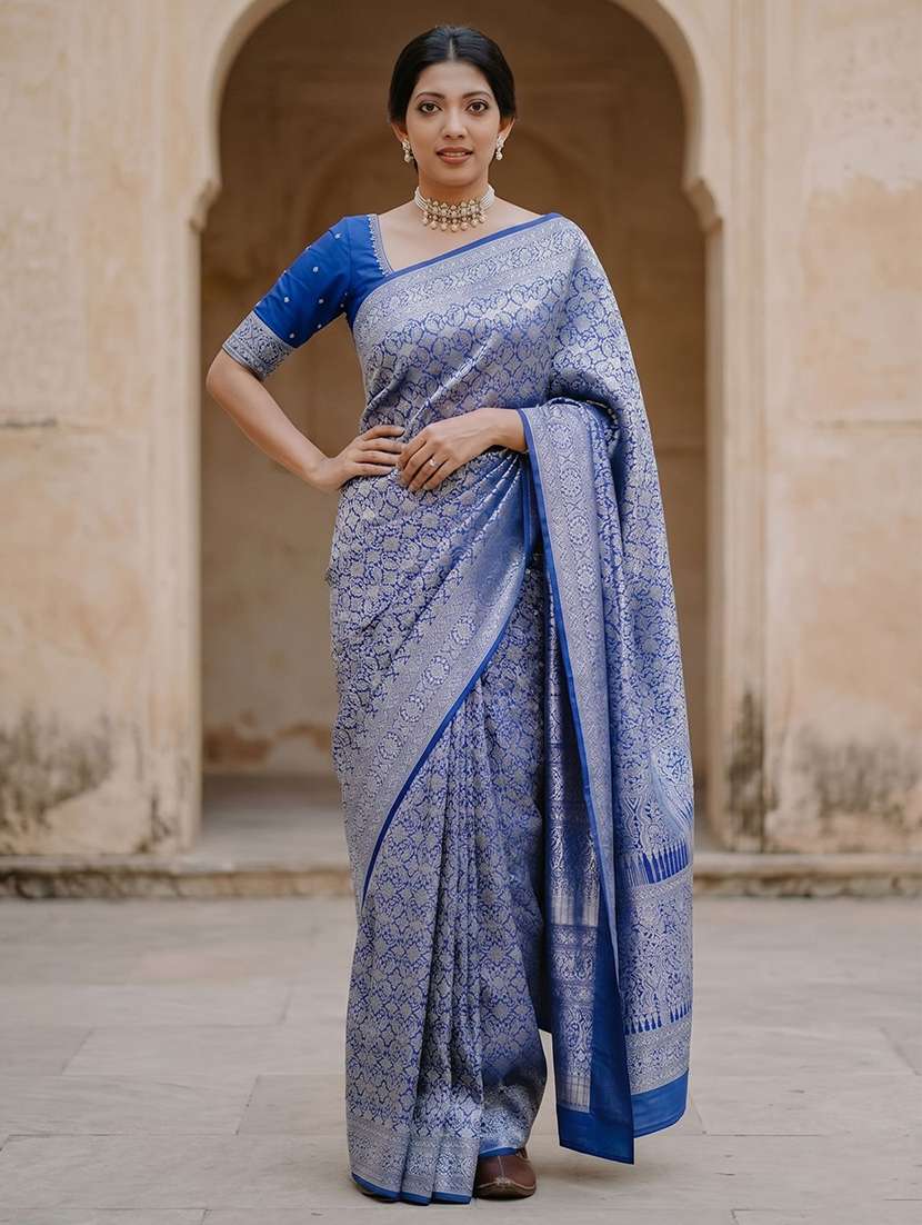 women self design banarasi saree - 22567222 -  Standard Image - 1
