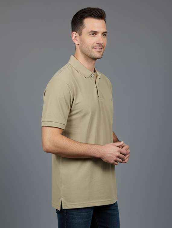 men solid short sleeves polo t-shirt - 22567275 -  Standard Image - 1