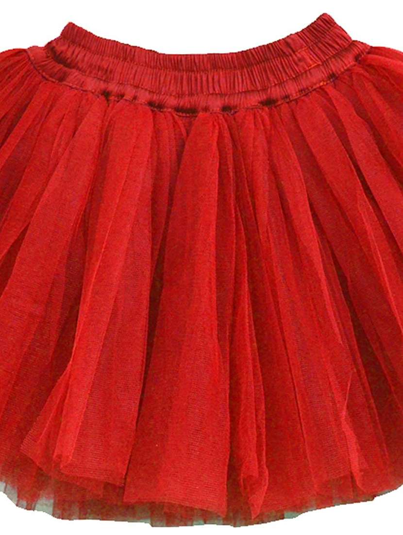 girls solid mid rise flared skirt - 22567406 -  Standard Image - 1