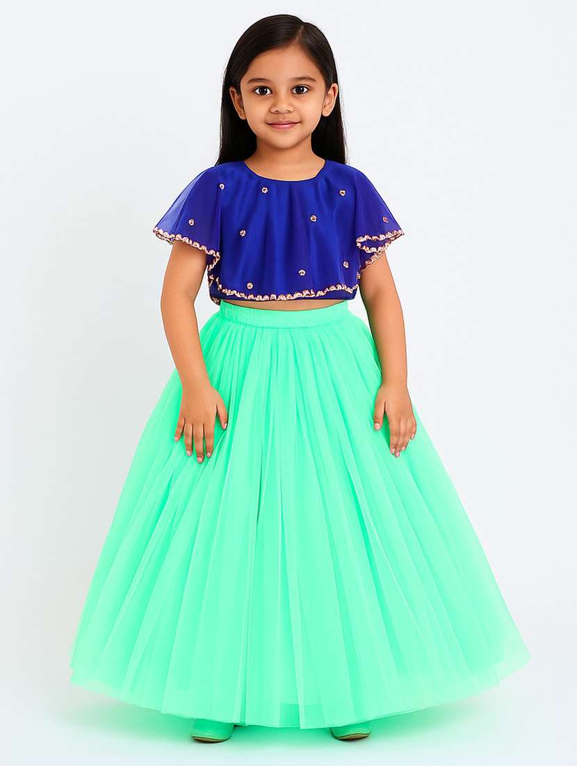 Girls Embellished Lehenga Choli Set - 22567471 -  Standard Image - 1