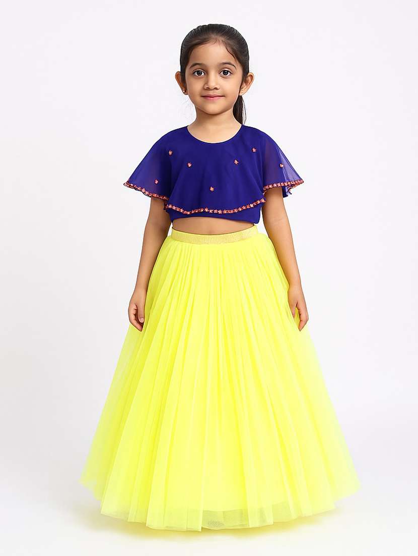 Girls Embellished Lehenga Choli Set - 22567474 -  Standard Image - 1
