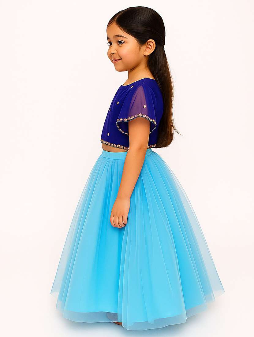 girls embellished lehenga choli set - 22567481 -  Standard Image - 1