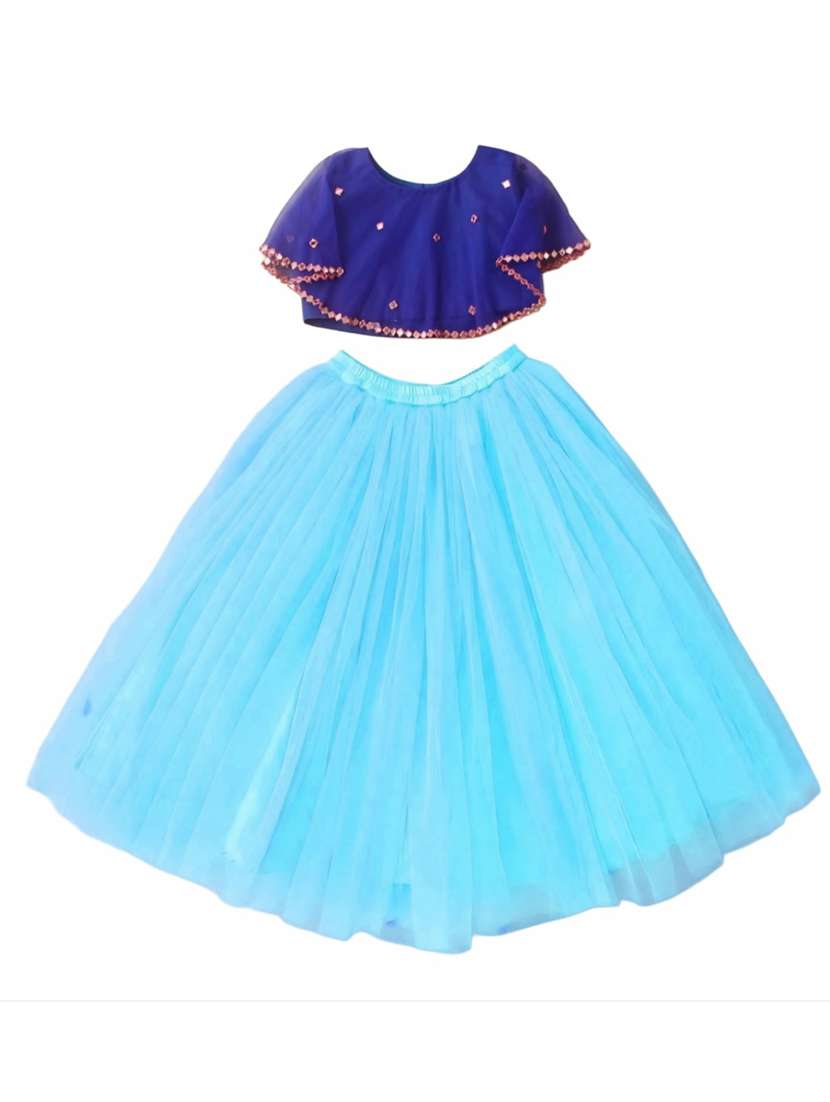 girls embellished lehenga choli set - 22567481 -  Standard Image - 4