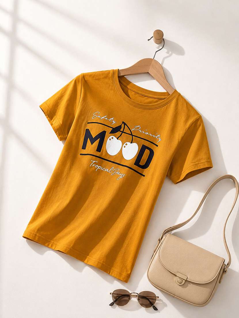 women printed short sleeves regular fit t-shirt - 22567484 -  Standard Image - 4