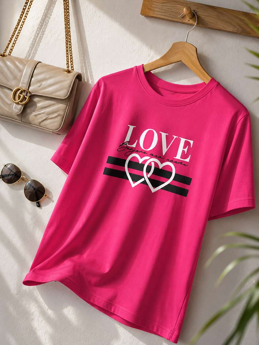 women printed short sleeves regular fit t-shirt - 22567492 -  Standard Image - 4