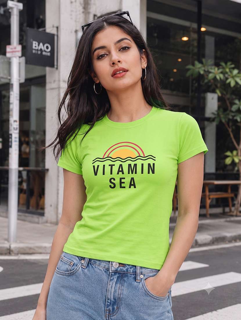 women printed short sleeves regular fit t-shirt - 22567494 -  Standard Image - 1