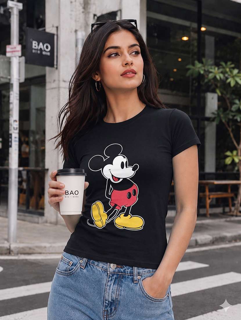 women printed short sleeves regular fit t-shirt - 22567496 -  Standard Image - 1