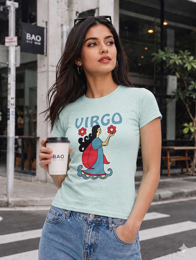 women printed short sleeves regular fit t-shirt - 22567497 -  Standard Image - 1