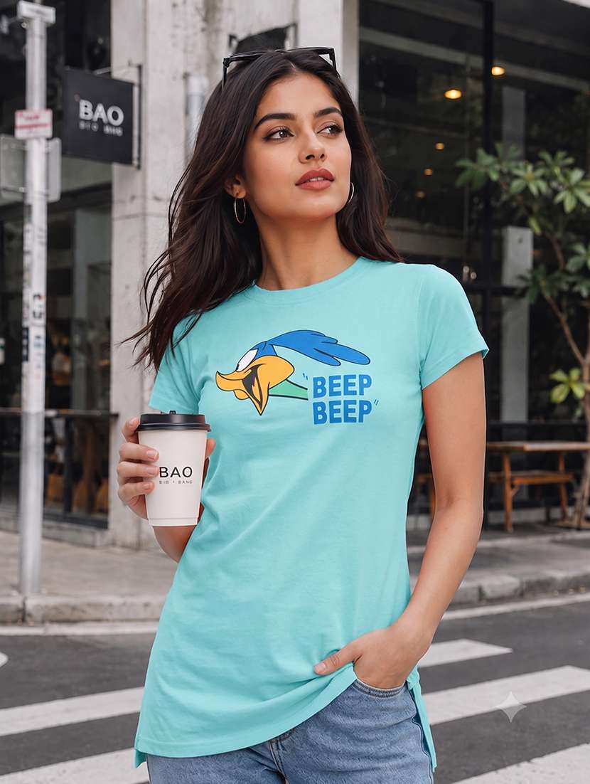 women printed short sleeves regular fit t-shirt - 22567498 -  Standard Image - 1