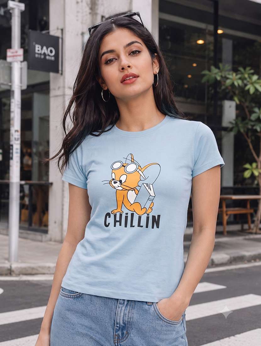 women printed short sleeves regular fit t-shirt - 22567506 -  Standard Image - 1