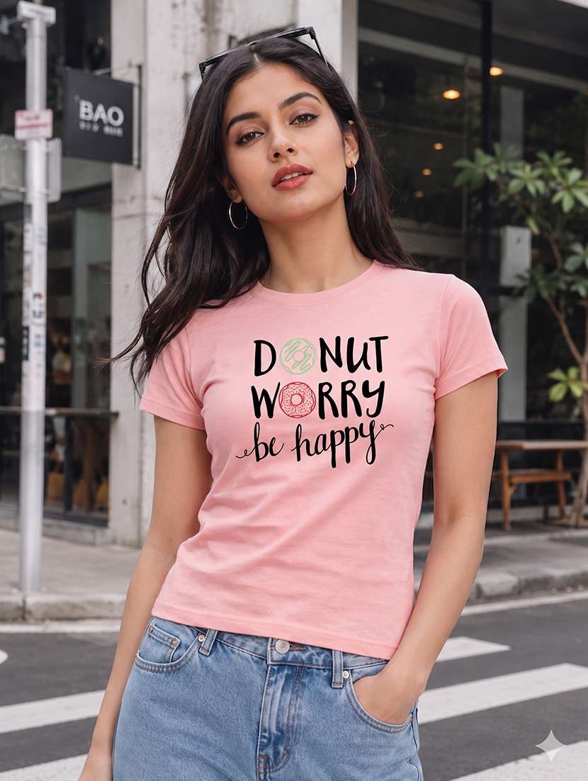 women printed short sleeves regular fit t-shirt - 22567508 -  Standard Image - 1