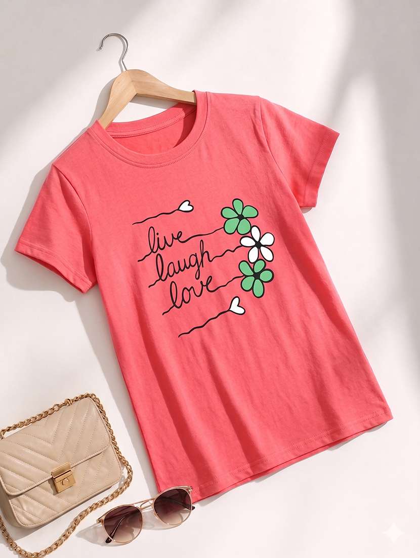 women printed short sleeves regular fit t-shirt - 22567513 -  Standard Image - 4