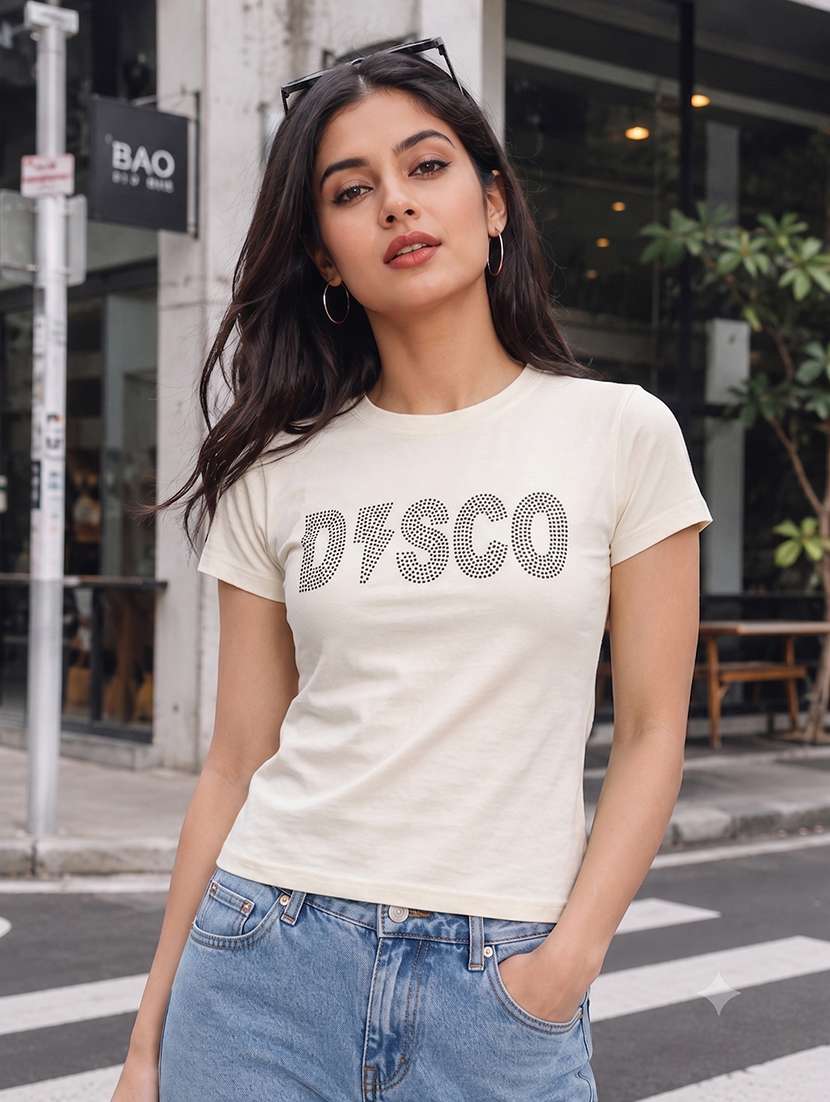 women printed short sleeves regular fit t-shirt - 22567515 -  Standard Image - 1