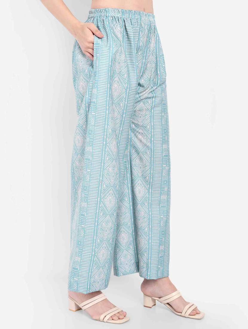 Women Printed Three Quarter Sleeves Ethnic Co-ord Set - 22567535 -  Standard Image - 6