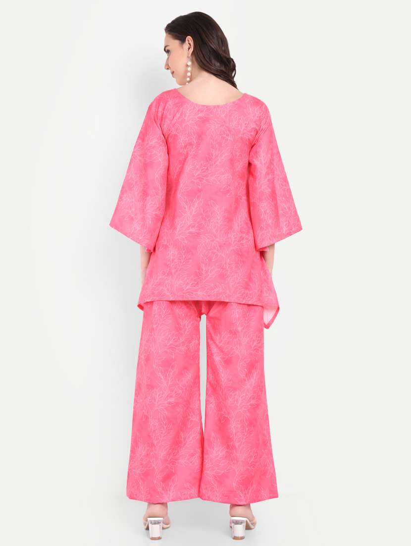 Women Printed Three Quarter Sleeves Ethnic Co-ord Set - 22567536 -  Standard Image - 4