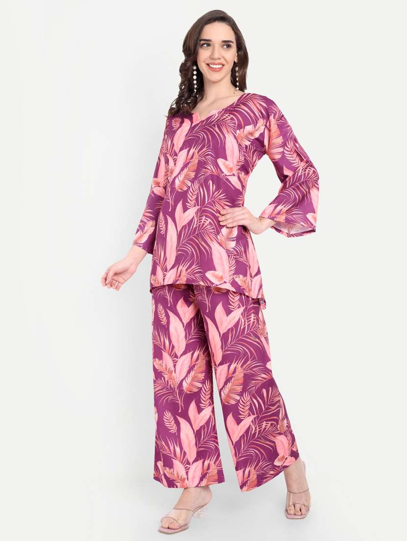 Women Printed Long Sleeves Ethnic Co-ord Set - 22567537 -  Standard Image - 4